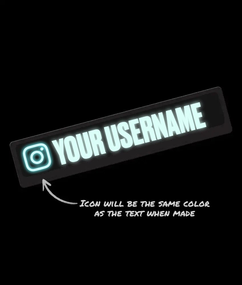 Custom Instagram Glow-Tag