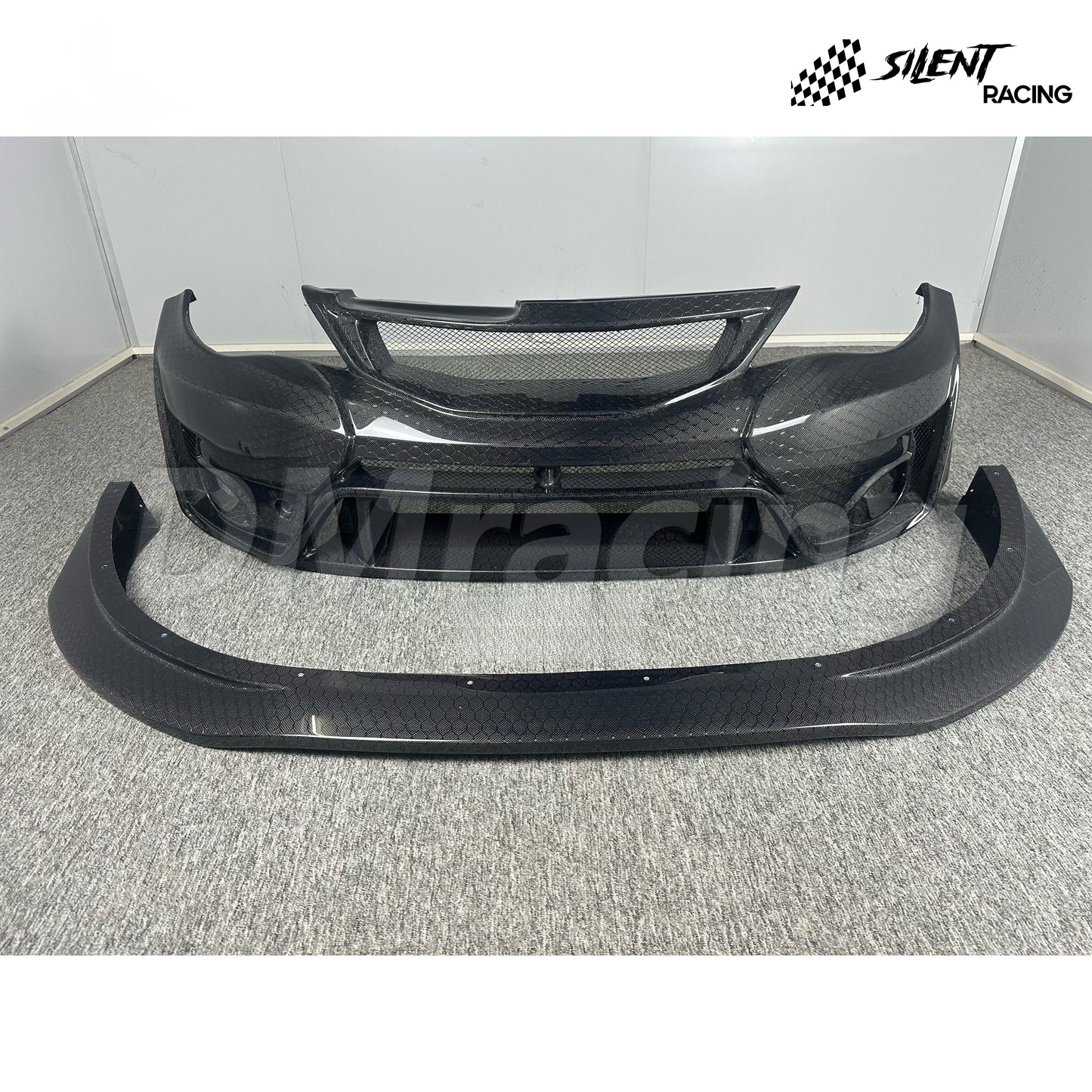 VARIS Style Honeycomb Carbon Fiber Front Bumper + Lip - Subaru Impreza WRX/STI (08-14)