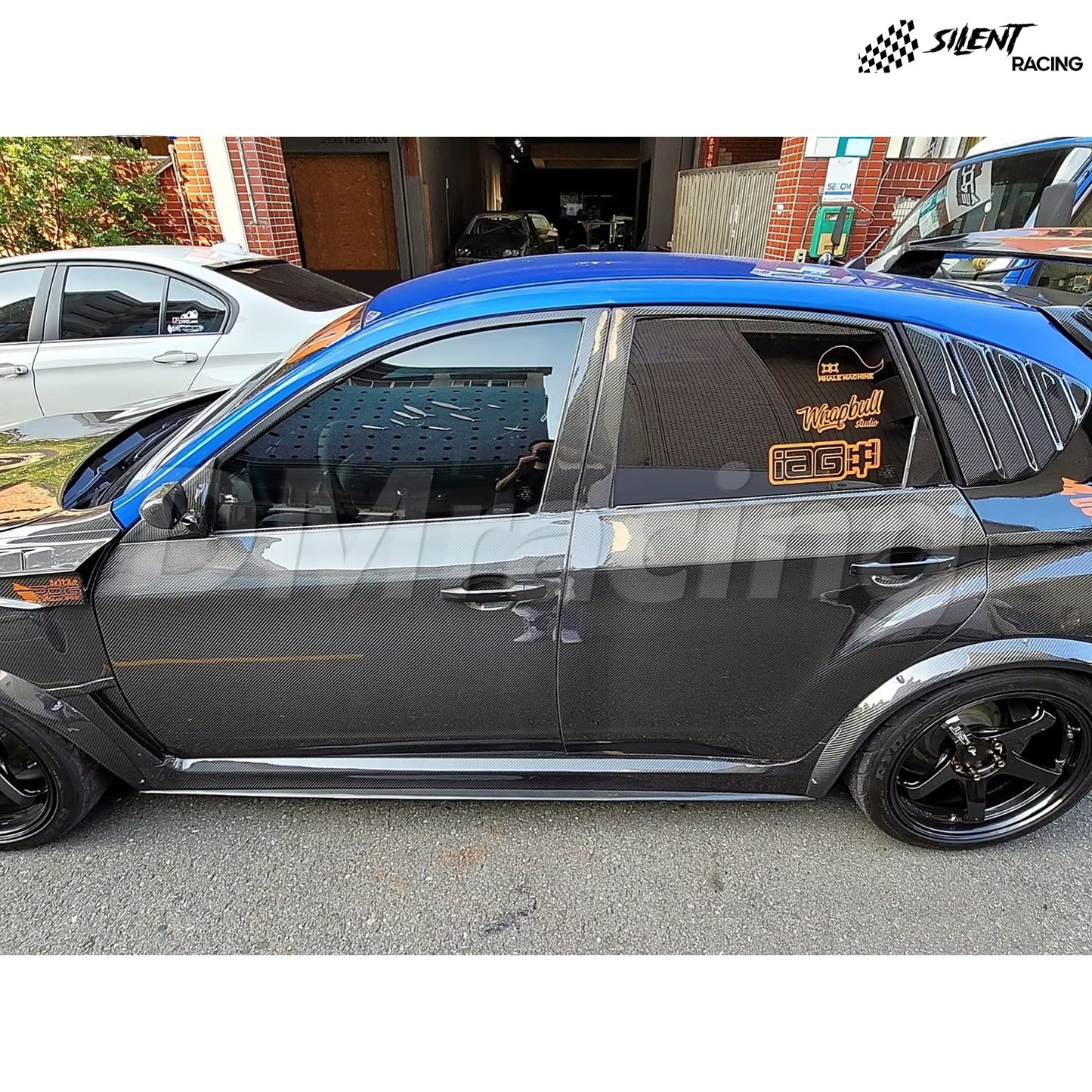 OEM Style Carbon Fiber Door Panel for Subaru Impreza WRX/STI Hatchback (2008-2014)
