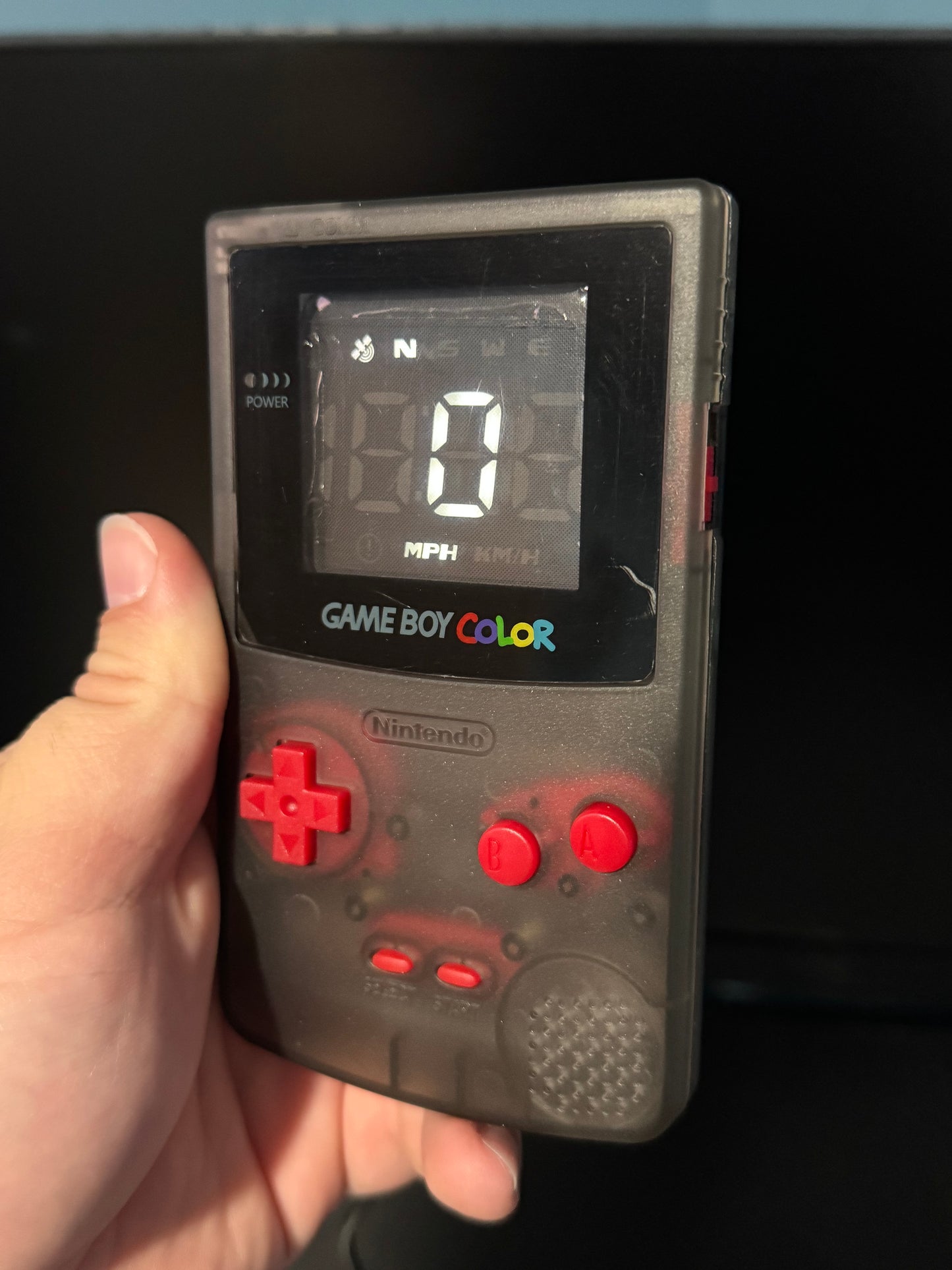 Gameboy Color GPS Speedometer