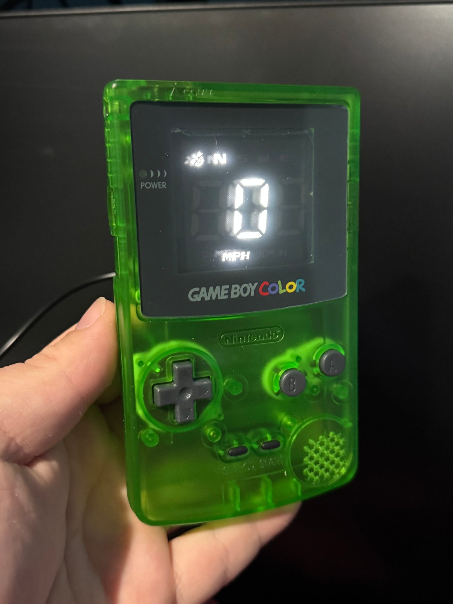 Gameboy Color GPS Speedometer