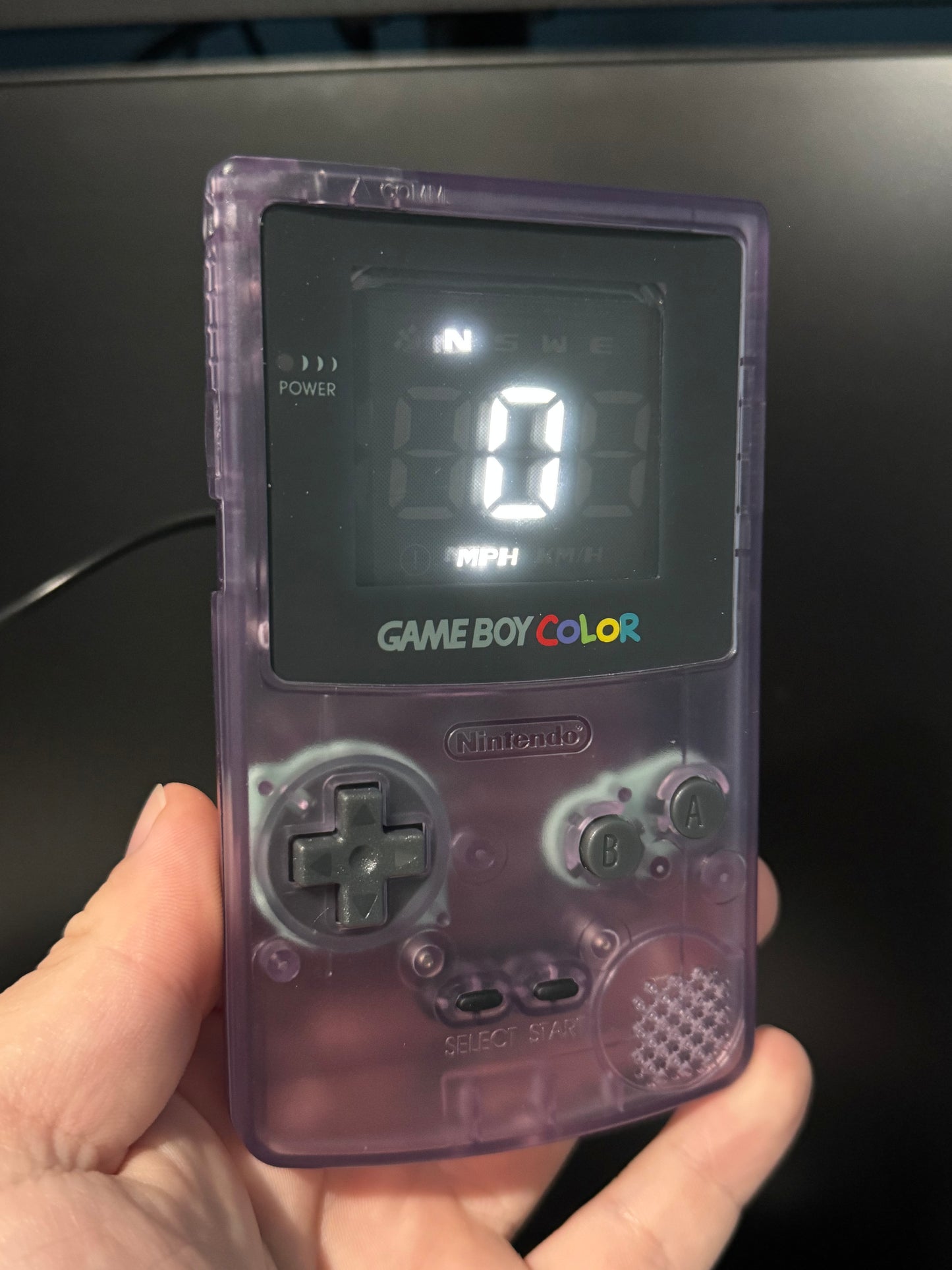 Gameboy Color GPS Speedometer
