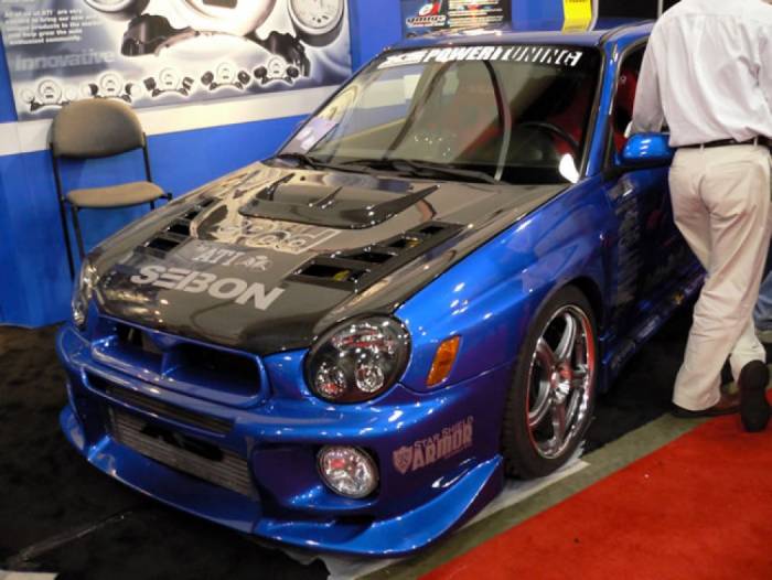 CW Style Carbon Fiber Hood - Subaru Impreza 02-03