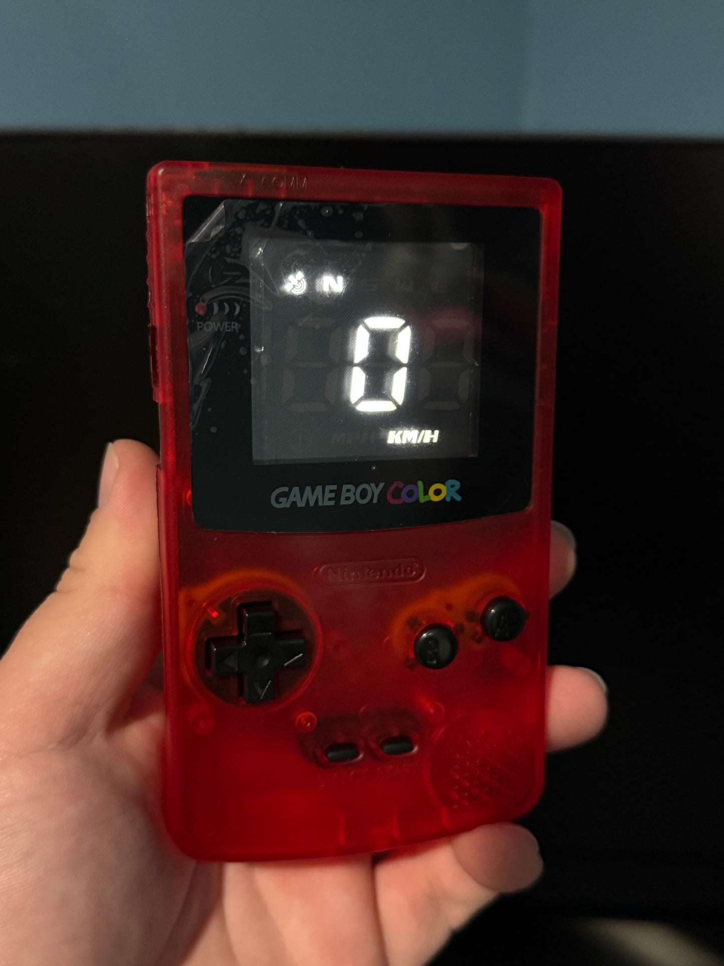 Gameboy Color GPS Speedometer