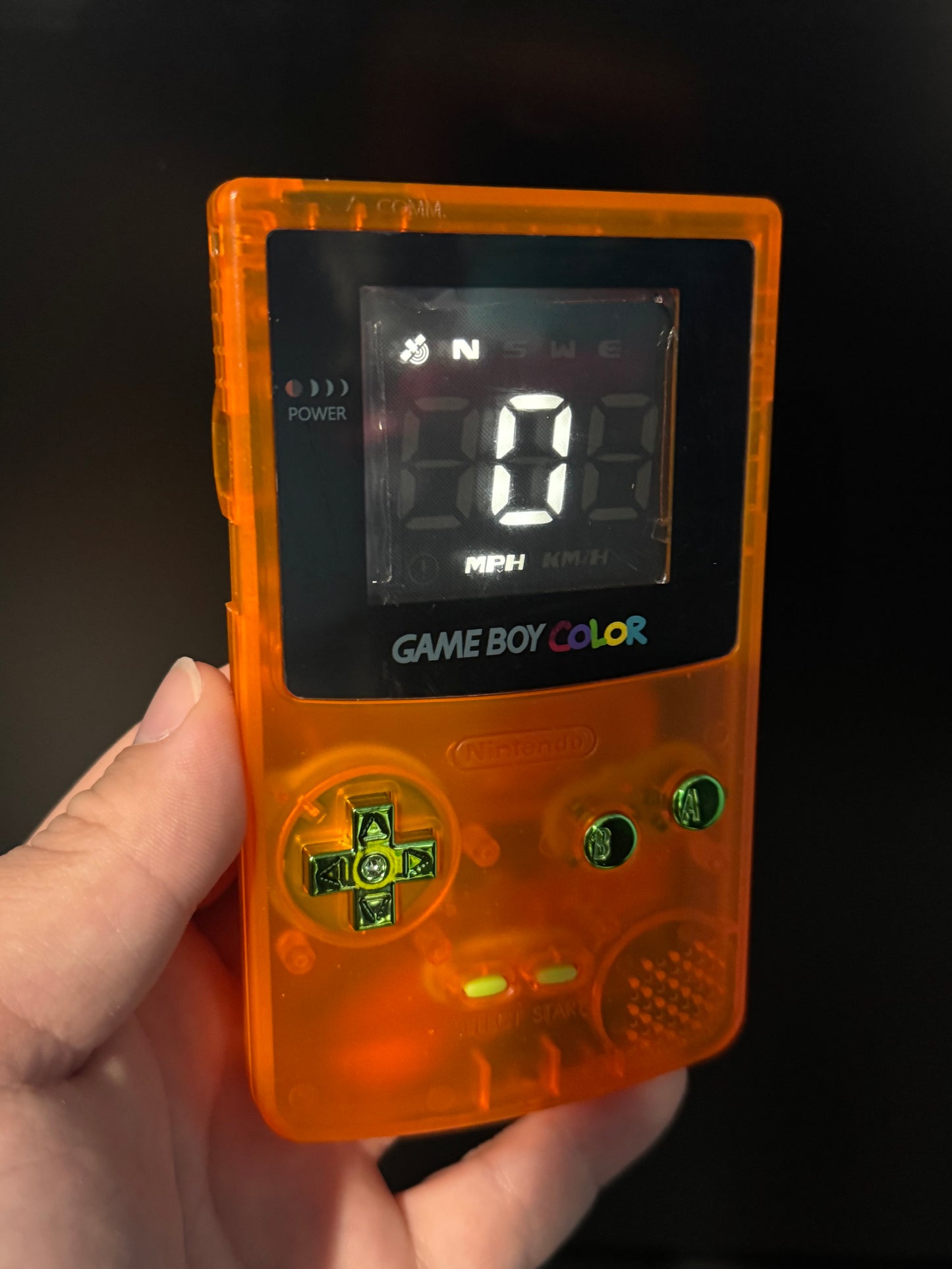 Gameboy Color GPS Speedometer