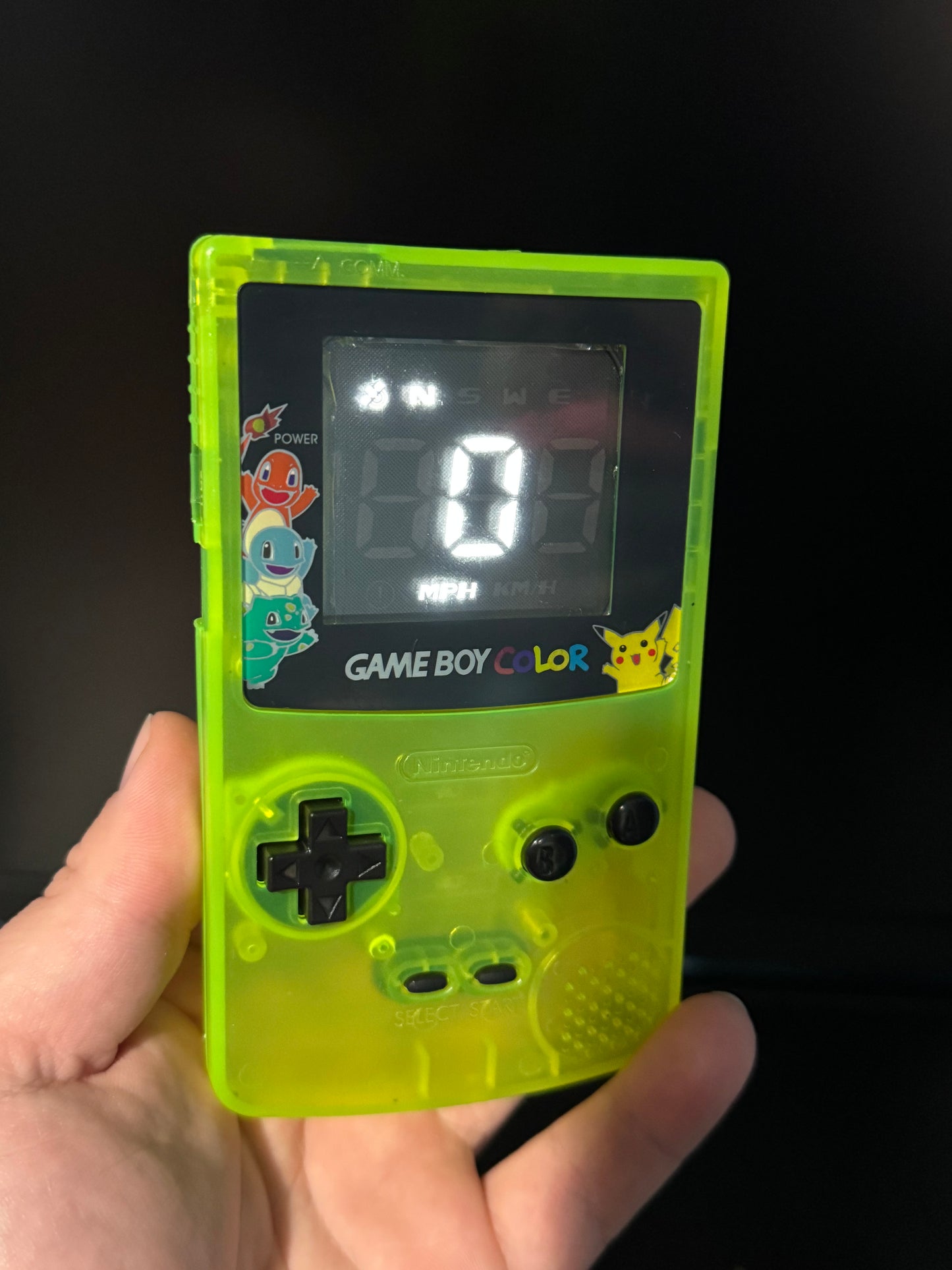 Gameboy Color GPS Speedometer