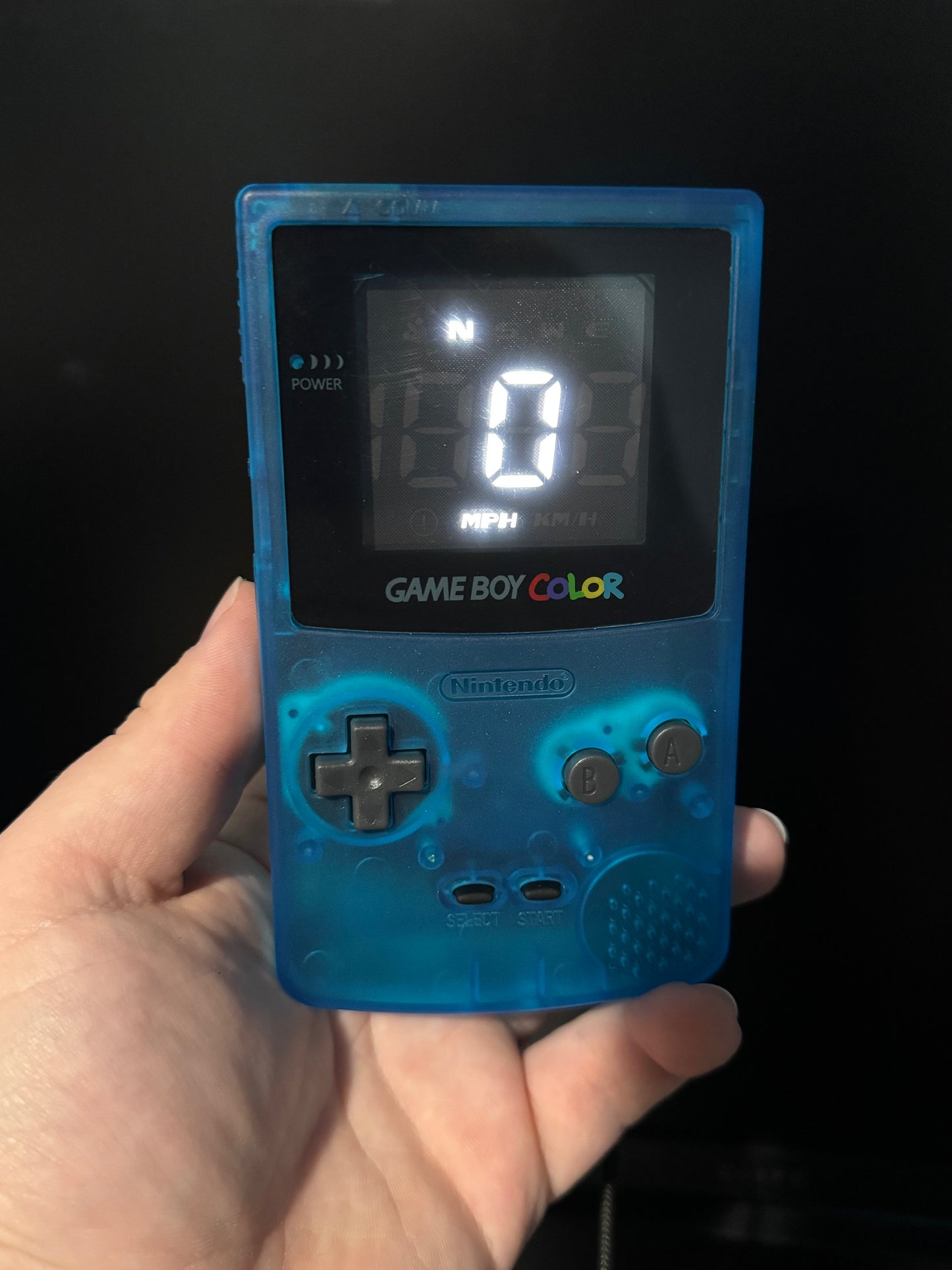 Gameboy Color GPS Speedometer