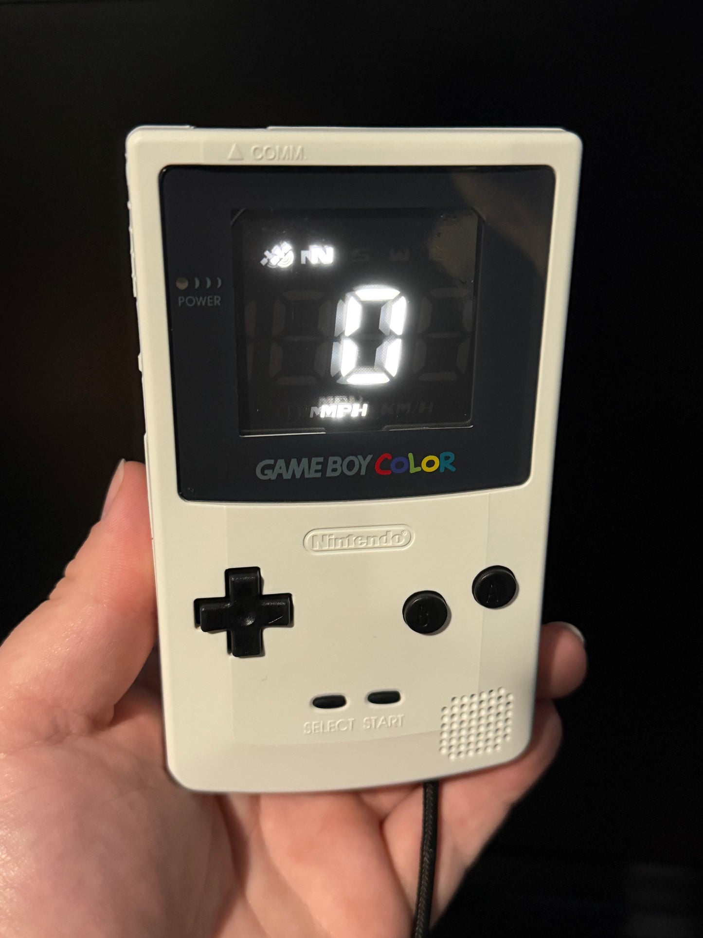 Gameboy Color GPS Speedometer