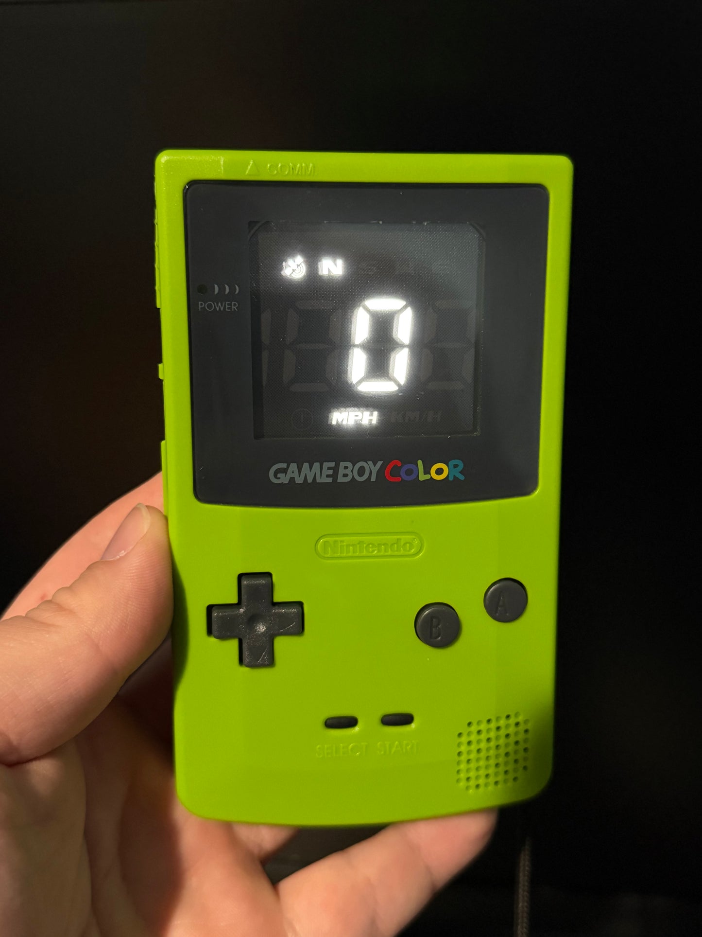 Gameboy Color GPS Speedometer