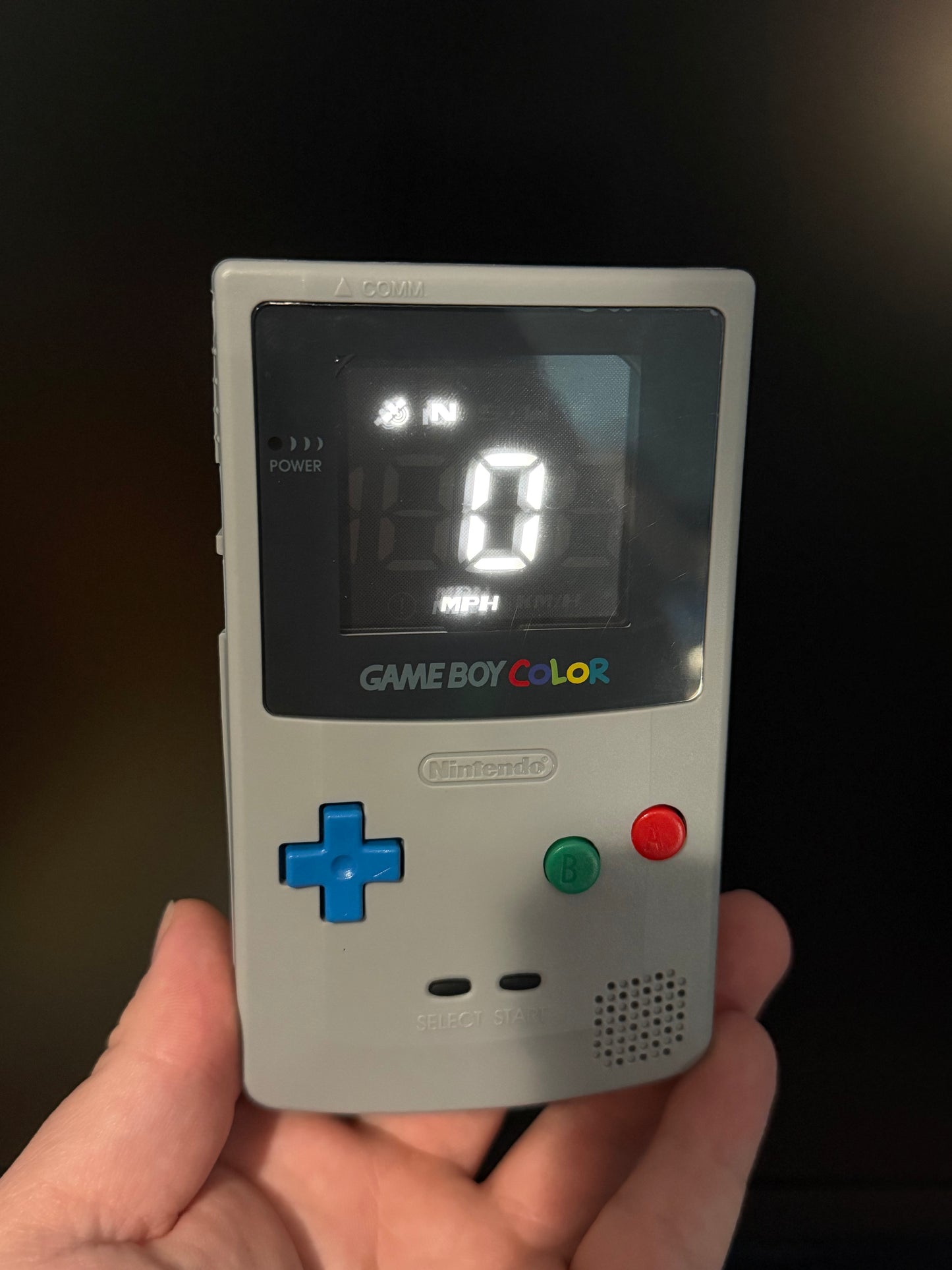 Gameboy Color GPS Speedometer