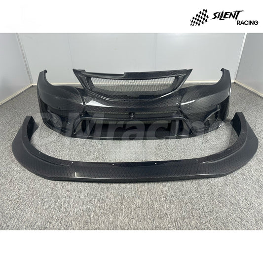 VARIS Style Honeycomb Carbon Fiber Front Bumper + Lip - Subaru Impreza WRX/STI (08-14)