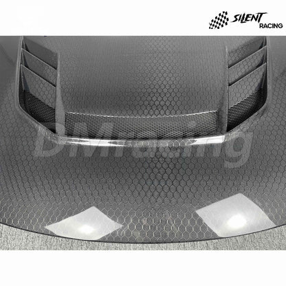 DM Style Honeycomb Carbon Fiber Hood - Subaru WRX 22+