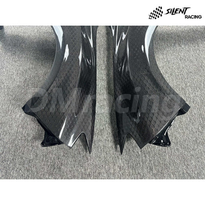 VARIS Style Honeycomb Carbon Fiber Fenders - Subaru Impreza WRX/STI (08-14)