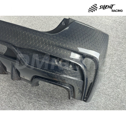 VARIS Style Honeycomb Carbon Fiber Rear Bumper  - Subaru WRX/STI (15-21)